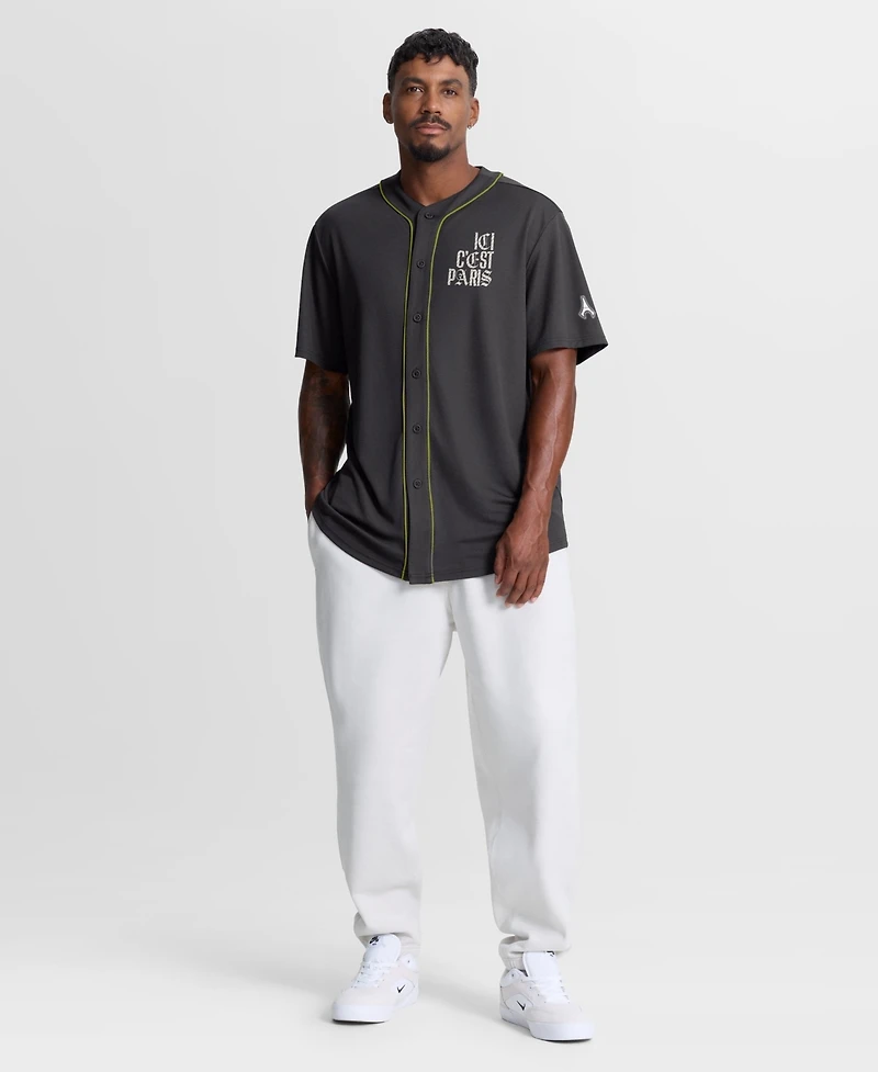 Fanatics Men's Paris Saint-Germain Oversized V-Neck Baseball Jersey