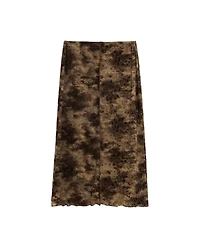 Desigual Women's Midi animal print skirt