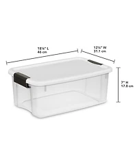 Sterilite 4 Sets of 70 Quart Latch Lid Tote and 6 Sets of 18 Quart Latch Lid Tote