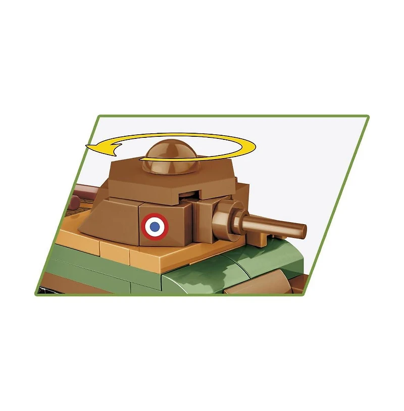 Cobi Wwii Somua S-35 1:72 Scale 99-Piece Building Set, Ages 6+