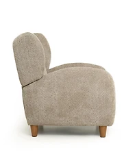 Streamdale Furniture Nordic Chenille Multifunctional Curved Backrest Sofa Chair