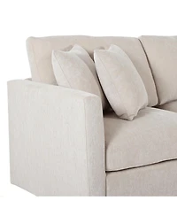 Streamdale Furniture 107" Chenille 3-Piece Sectional Sofa with Curved Chaise