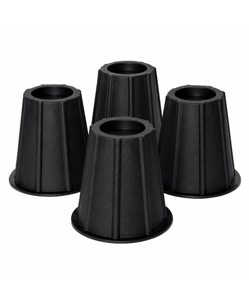 Kings Brand Furniture Heavy Duty Round Bed Risers, Set of 4, 6" Furniture Elevators for Beds, Sofas, Chairs and Desks