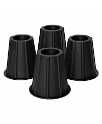 Kings Brand Furniture Heavy Duty Round Bed Risers, Set of 4, 6" Furniture Elevators for Beds, Sofas, Chairs and Desks