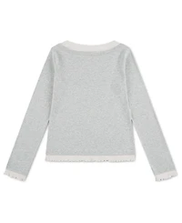 abercrombie kids Girls' 4-16 Twofer Layered Long-Sleeve Ruffled Scoop Neck T-Shirt