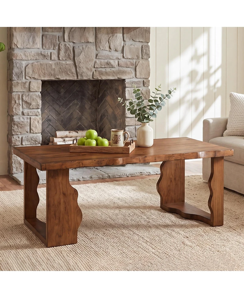 Tribesigns Coffee Center Table, Farmhouse Rectangle Tea Cocktail Table