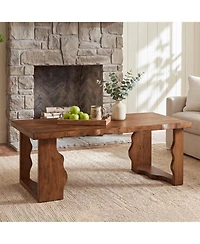 Tribesigns Coffee Center Table, Farmhouse Rectangle Tea Cocktail Table