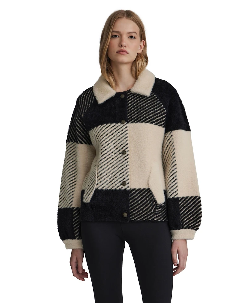Nvlt Women's Eyelash Bomber Coatigan