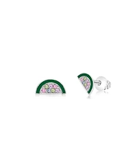 Chanteur Kids Rainbow Hypoallergenic Earrings with Surgical Titanium Screwbacks