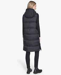 Andrew Marc Women's Kerr Horizontal Rail Quilted Matte Shell Puffer Vest