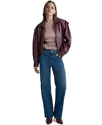 Bcbg Women's Moto Faux Leather Jacket