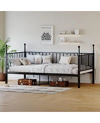 Streamdale Furniture Sturdy Metal Bed Frame with Posts