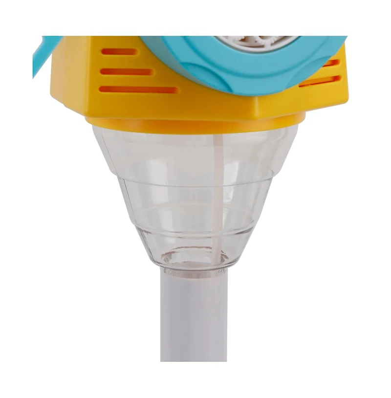 Bruce & Shark Standing Windmill 10-Nozzle Bubble Machine with Adjustable Height and Lights, 4.5 oz, Ages 3+