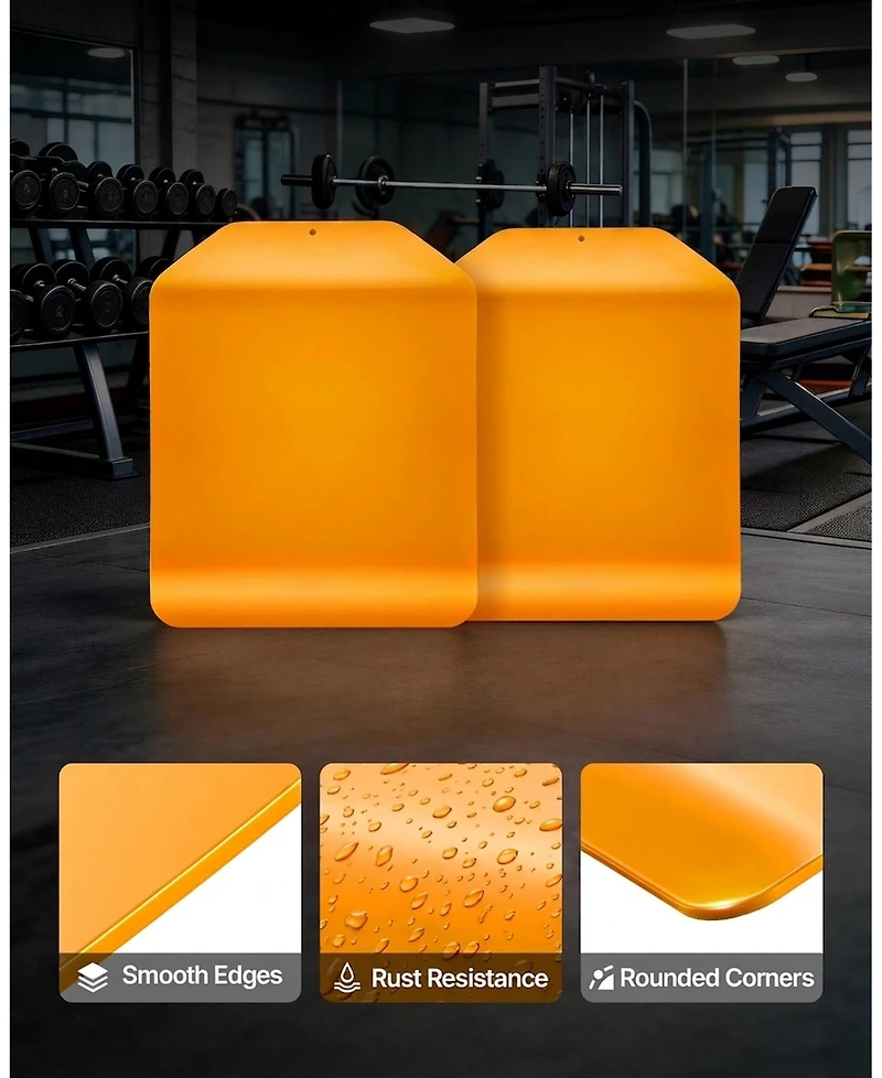 Hongge 5.75 lb Curved Steel Weight Vest Plates for Rucking Workouts