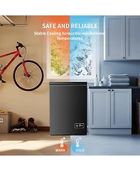 Cowsar 3.5 Cu. Ft. Chest Freezer with Digital Thermostat
