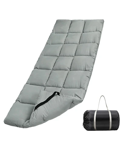 Piscifun Quilted Camping Sleeping Pad Soft Lightweight Non Slip Portable for Travel Camping Rv Bunk Beds