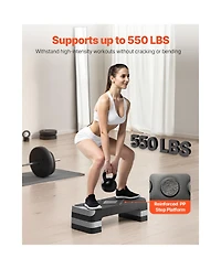 Hongge 28-Inch Height Adjustable Aerobic Exercise Step Platform