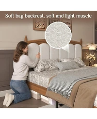 Streamdale Furniture King Size Upholstered Platform Bed Frame