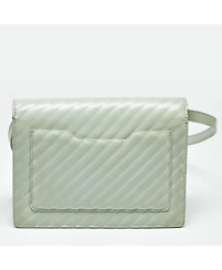 Pre-Owned Off-White Women's Jitney 2.0 Diagonal Quilted Leather Shoulder Bag