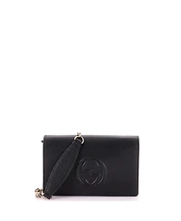 Pre-Owned Gucci Soho Wallet on Chain Leather