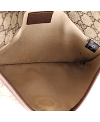 Pre-Owned Gucci Neo Vintage Flap Belt Bag Gg Coated Canvas
