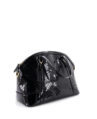 Pre-Owned Gucci Medium Nice Top Handle Bag Microguccissima Patent