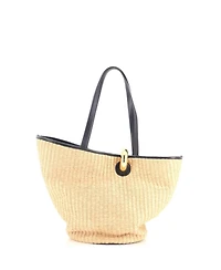 Pre-Owned Jacquemus Le Bambola Tote Bag Raffia with Leather
