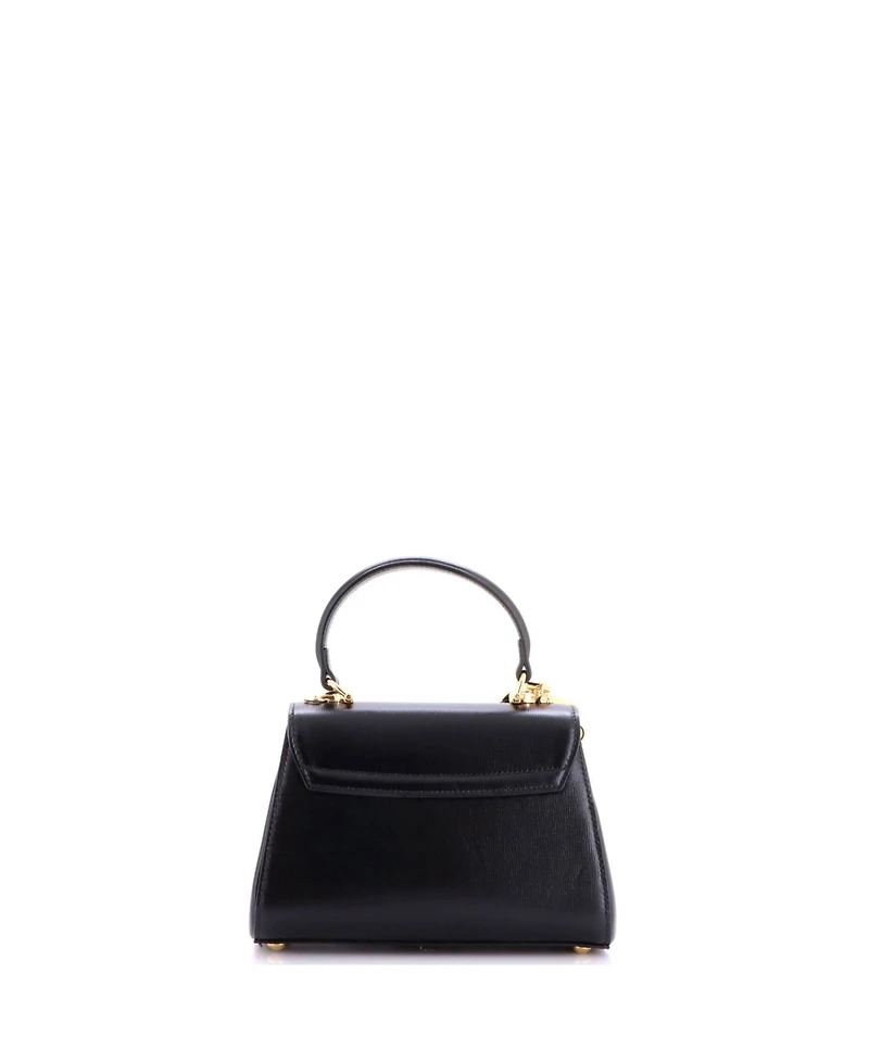 Pre-Owned Gucci Mini Horsebit 1955 Top Handle Flap Bag Leather
