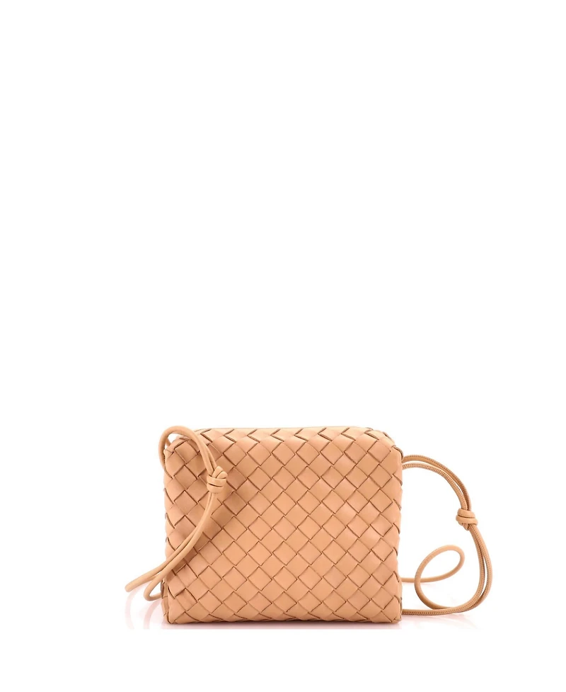Pre-Owned Bottega Veneta Small Loop Crossbody Bag Intrecciato Nappa