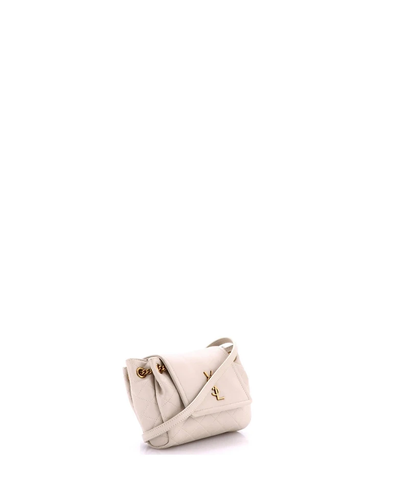 Pre-Owned Saint Laurent Mini Nolita Satchel Quilted Leather
