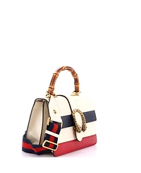 Pre-Owned Gucci Medium Dionysus Bamboo Top Handle Bag Colorblock Leather