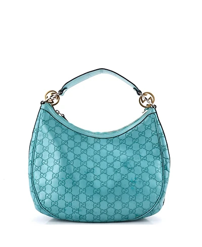 Pre-Owned Gucci Medium Twins Hobo Guccissima Leather
