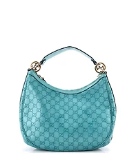 Pre-Owned Gucci Medium Twins Hobo Guccissima Leather