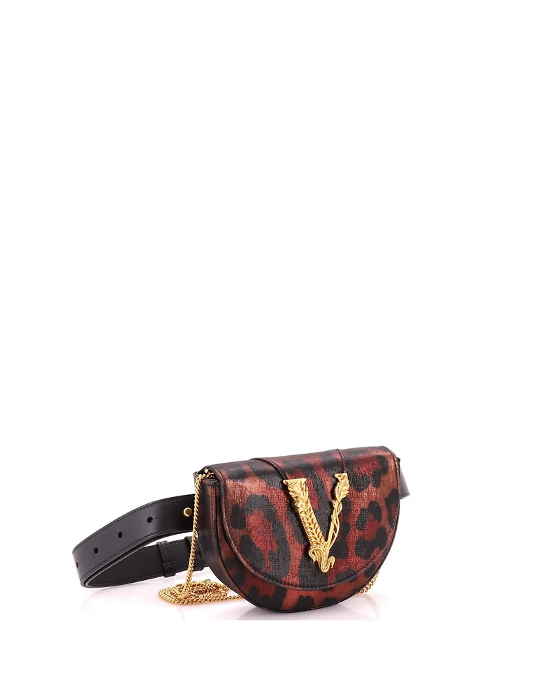 Pre-Owned Versace Virtus Belt Bag Printed Fabric