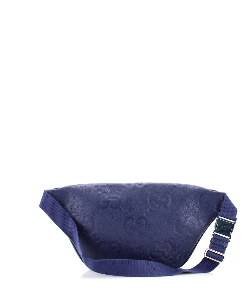 Pre-Owned Gucci Front Pocket Belt Bag Jumbo Gg Embossed Leather