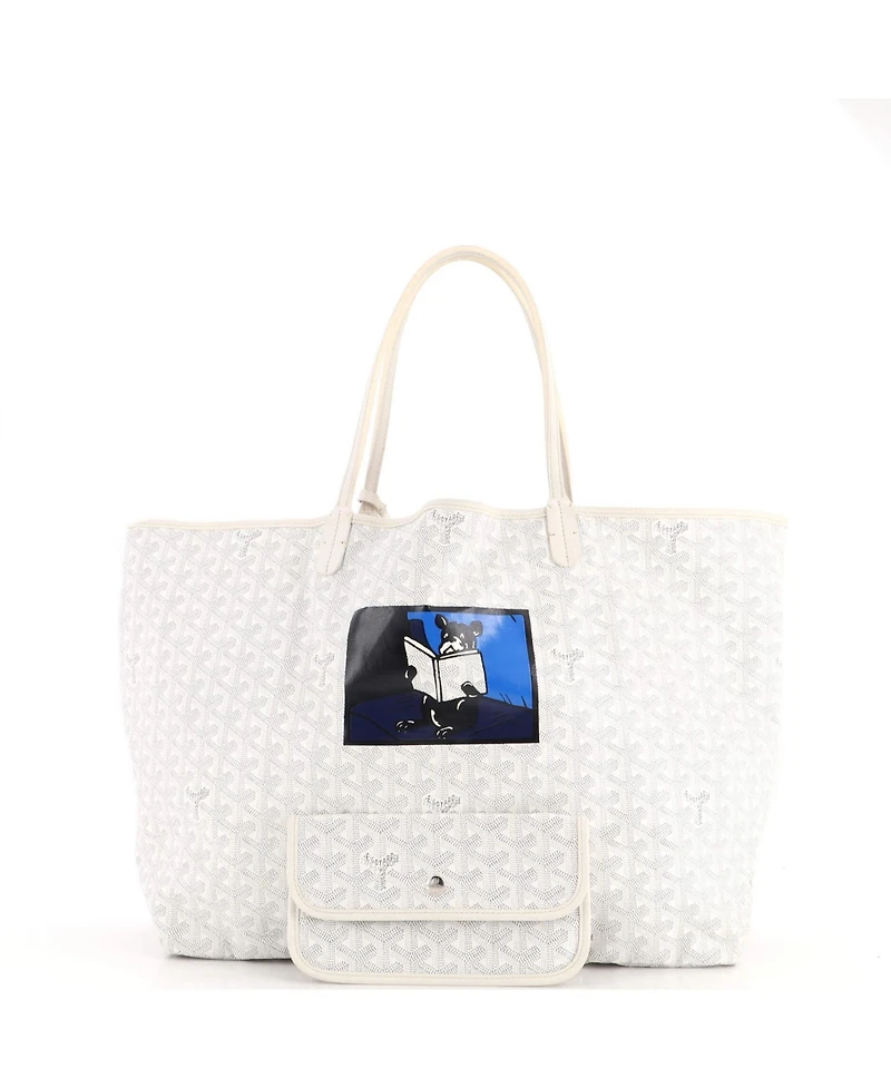 Pre-Owned Goyard Gm Saint Louis Tote Printed Coated Canvas