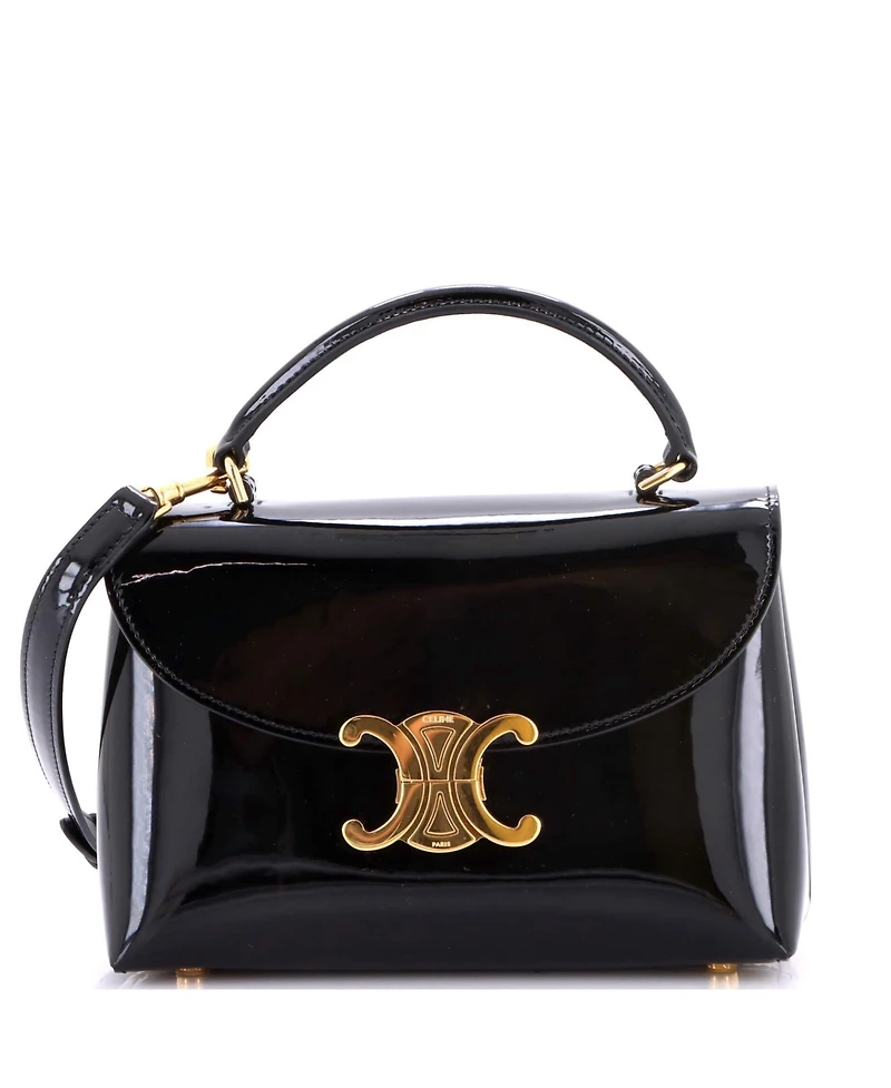 Pre-Owned Celine Teen Nino Top Handle Bag Patent