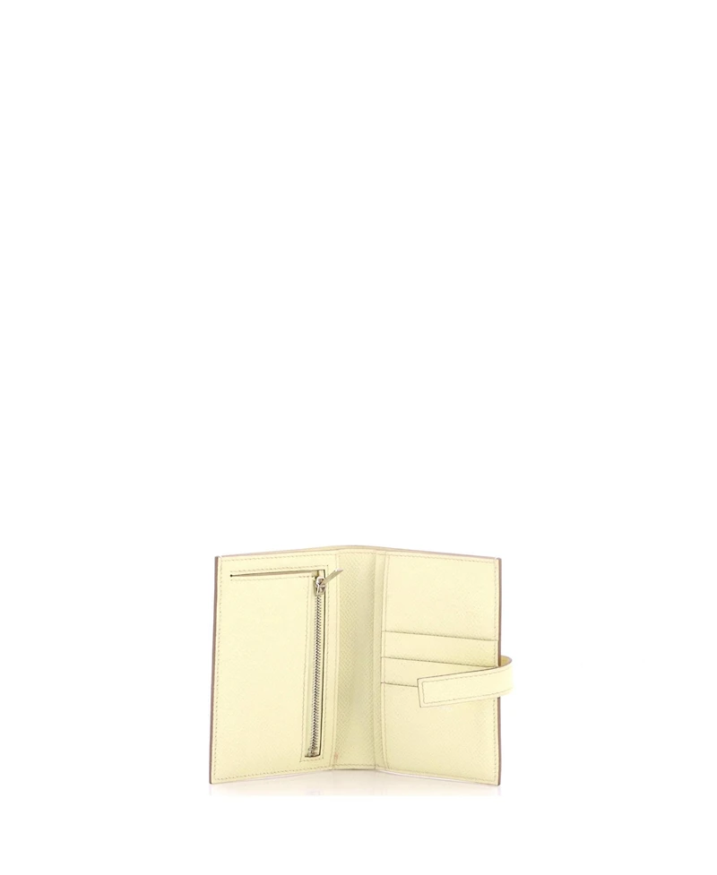 Pre-Owned Hermes Compact New H Passant Wallet Epsom