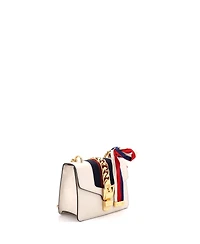 Pre-Owned Gucci Mini Sylvie Chain Shoulder Bag Leather