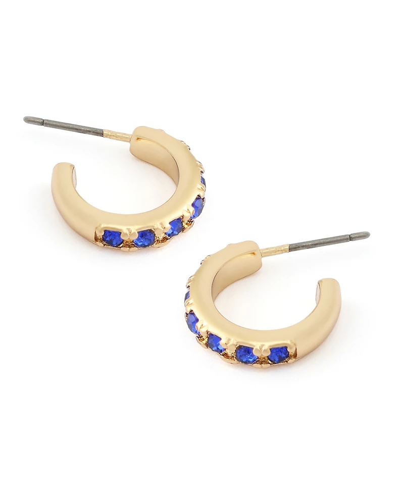 Kurt Geiger London Faux-Stone Signature Huggie Earrings