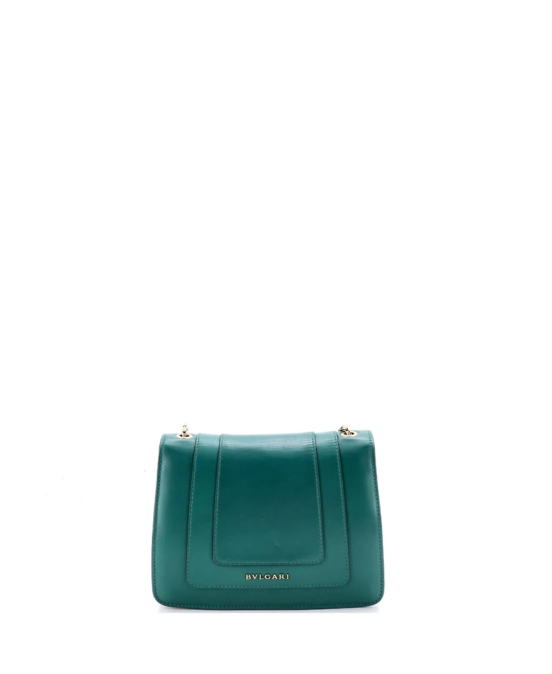 Pre-Owned Bvlgari Small Serpenti Forever Square Shoulder Bag Leather