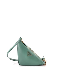 Pre-Owned Prada Mini Double Symbole Triangle Bag Leather and Jacquard