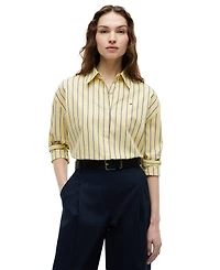 Tommy Hilfiger Women's Boxy Long-Sleeve Cotton Shirt