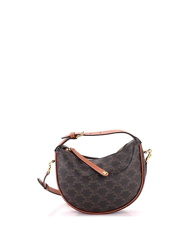 Pre-Owned Celine Teen Lulu Bag Triomphe Coated Canvas