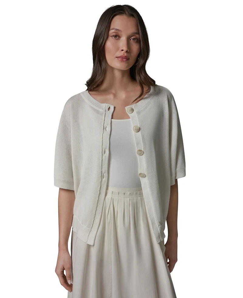 Donna Karan Weekend Women's Crewneck Cardigan