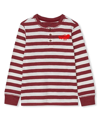 Lands' End Boys' 4-20 Long-Sleeve Striped Raglan Henley