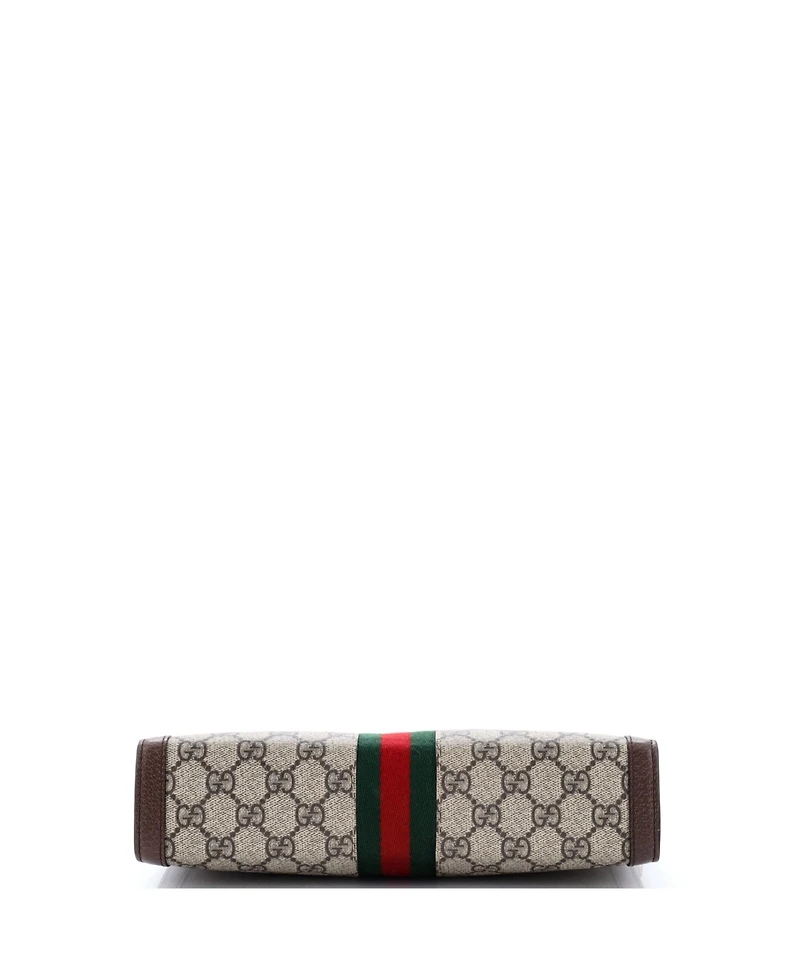 Pre-Owned Gucci Medium Ophidia Pouch Gg Coated Canvas