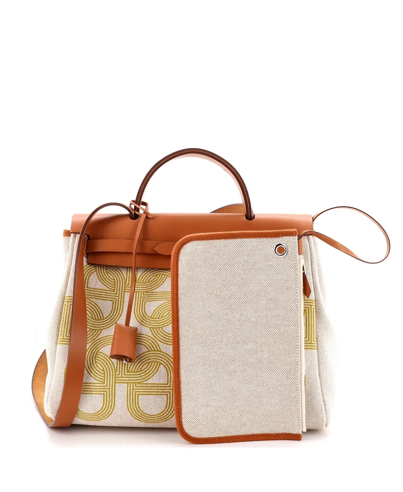 Pre-Owned Hermes 31 Herbag Zip Circuit 24 Vache Hunter and Leather
