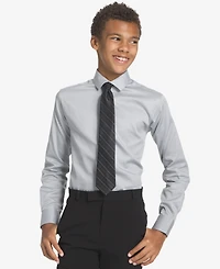 Calvin Klein Big Boys Etched Grid Zipper Necktie