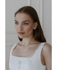 Untamed Petals Cleo Pearl and Crystal Necklace
